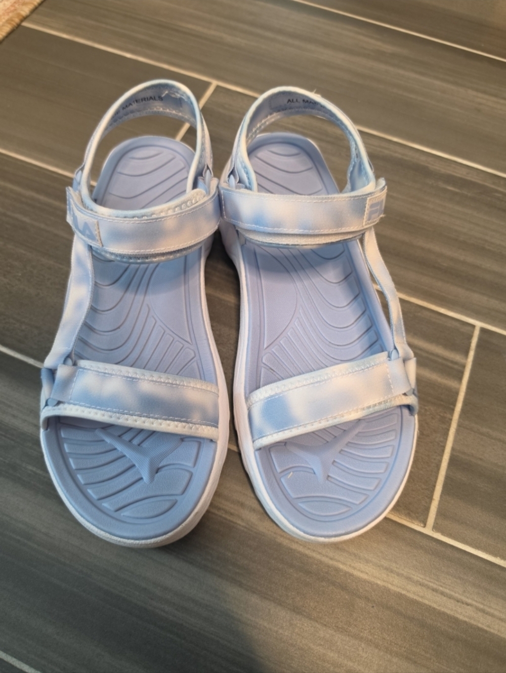 Fila sandals with Velcro strap Blue US 11